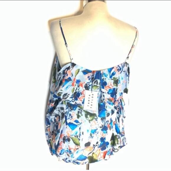 NWT Tanya Taylor watercolor daisy silk blouse - Picture 5 of 6